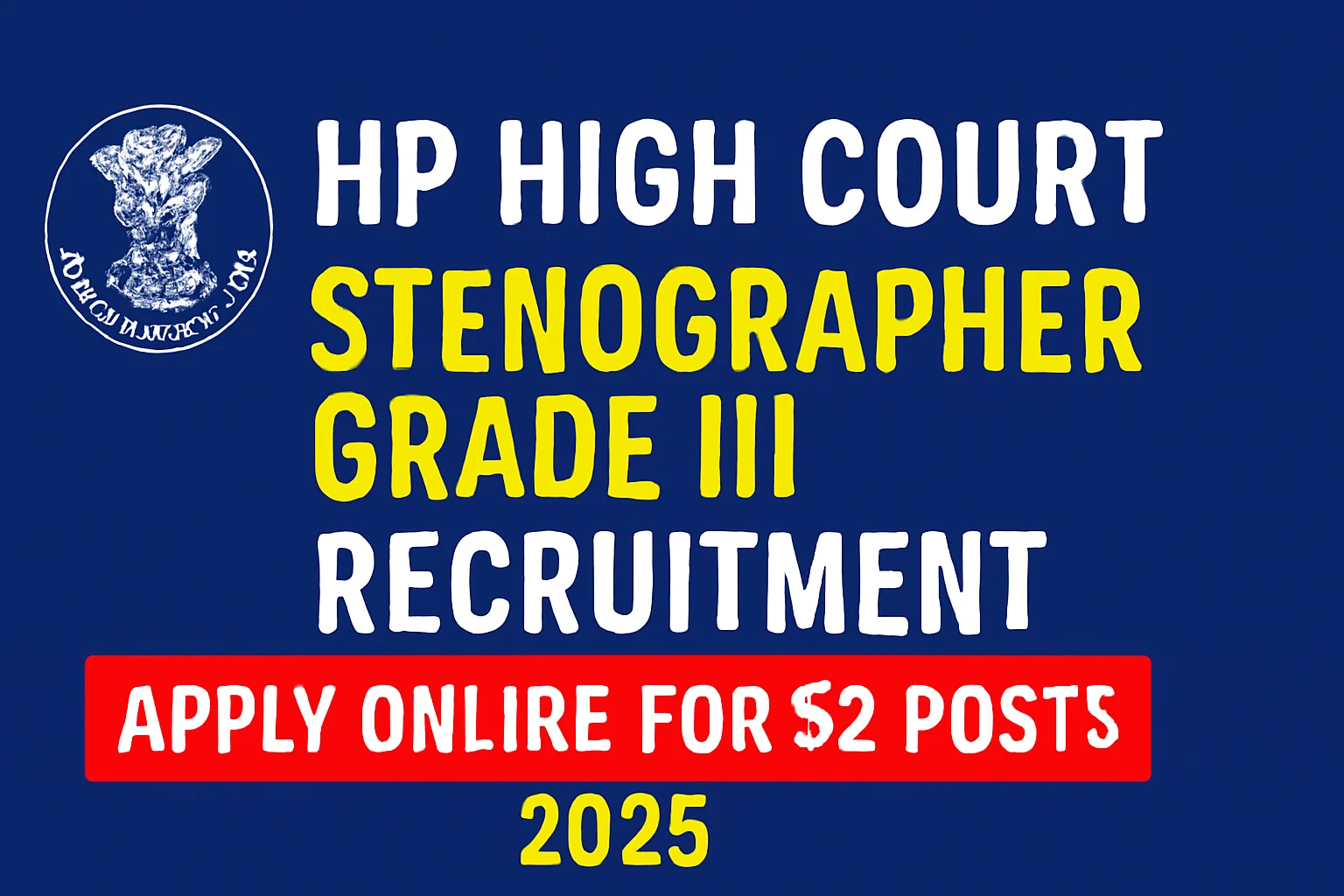 HP High Court Stenographer Recruitment